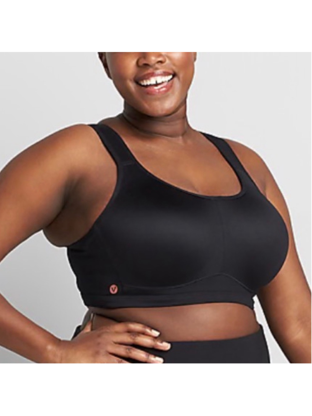 LIVI High-Impact Wicking Underwire Sports Bra Women’s Size 52DD Black Underwire